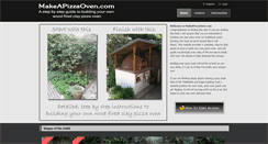 Desktop Screenshot of makeapizzaoven.com